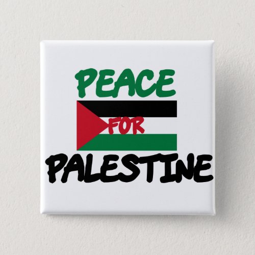 Peace for Palestine Pinback Button