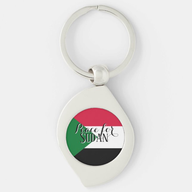 Peace for Sudan Keychain – Solidarity & Awareness (Front)