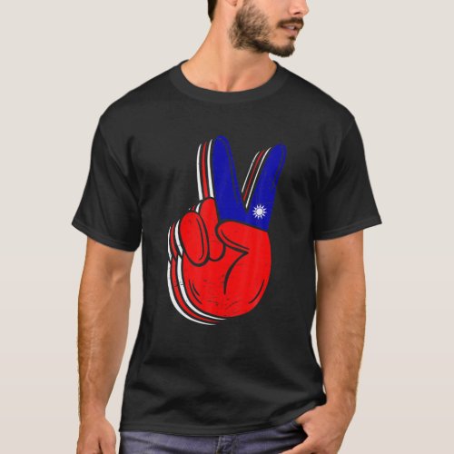 Peace For Taiwan Vintage Taiwan Taiwanese Victory T_Shirt