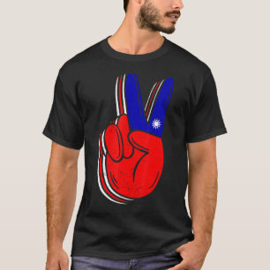 Peace For Taiwan Vintage Taiwan Taiwanese Victory  T-Shirt