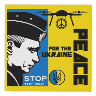 Peace For The Ukraine Faux Canvas Print