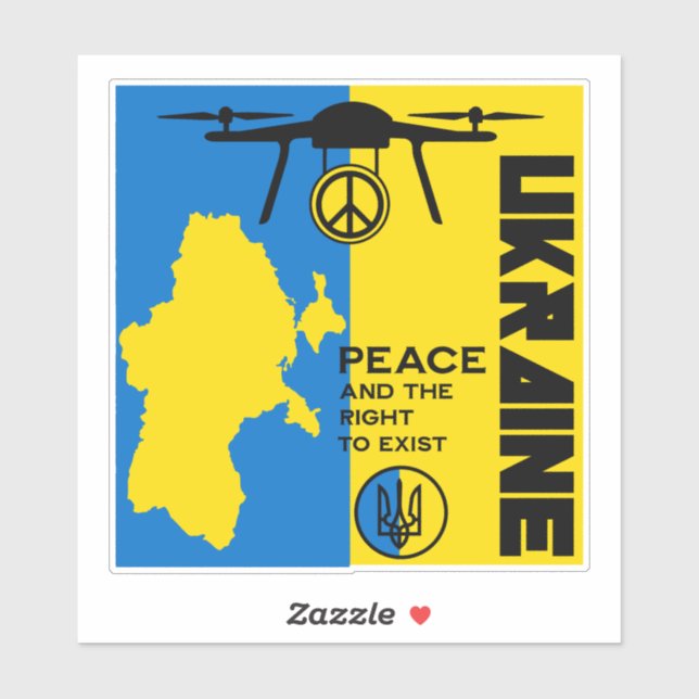Peace For The Ukraine Sticker (Sheet)