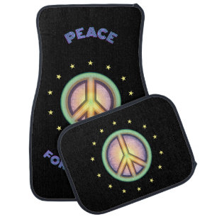 Peace for the World ☮ Car Floor Mat