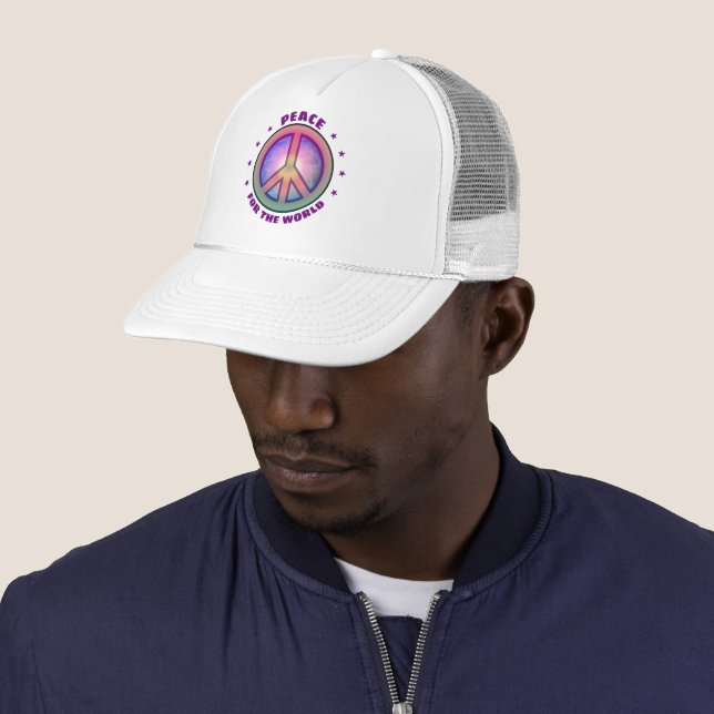 Peace for the World ☮ Hat (In Situ)