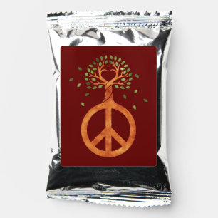 Peace For Trees - Flower Power Heart 1 Coffee Drink Mix