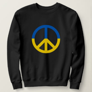Peace for Ukraine Blue Yellow Flag Colors Sweatshirt