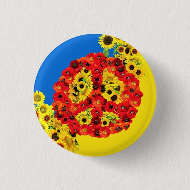 PEACE FOR UKRAINE! BUTTON (Front)