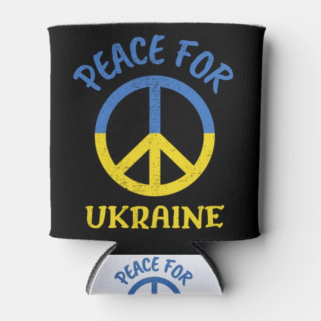 Peace For Ukraine Can Cooler (Front)