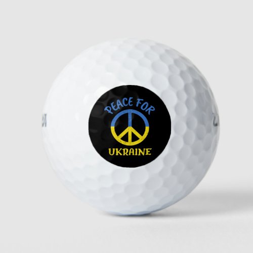 Peace For Ukraine Golf Balls
