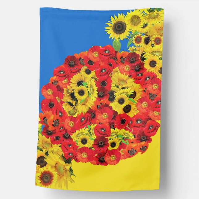 Peace for Ukraine! House Flag (Front)