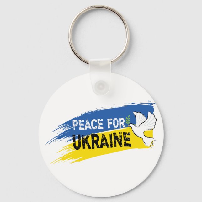 Peace for Ukraine Keychain (Front)