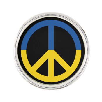 Peace For Ukraine Lapel Pin by boblet at Zazzle