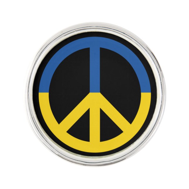 Peace for Ukraine Lapel Pin (Front)
