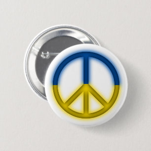 Peace For Ukraine Logo Button