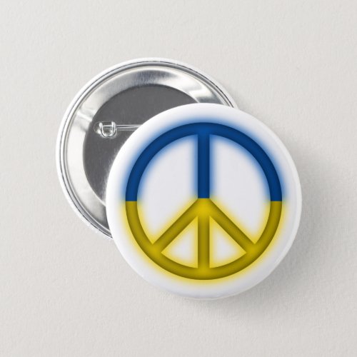 Peace For Ukraine Logo Button