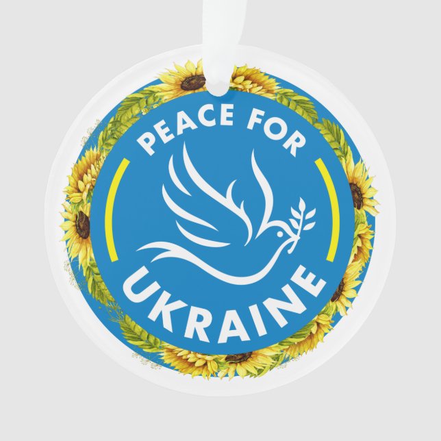 PEACE FOR UKRAINE  ORNAMENT (Front)