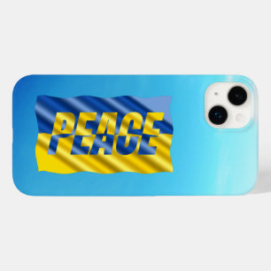 PEACE for Ukraine PEACE over Ukraine Flag blue sky Case-Mate iPhone 14 Plus Case