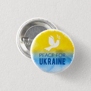 Peace for Ukraine Round Button