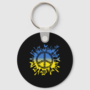 Peace For Ukraine Shirt A Show Your Support For Uk Keychain