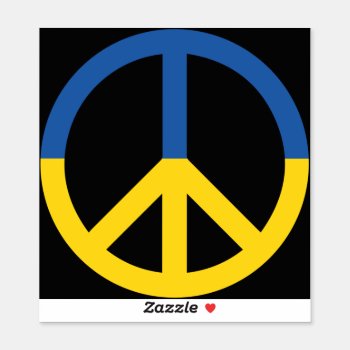 Peace For Ukraine Sticker by boblet at Zazzle