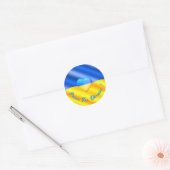 Peace For Ukraine Sticker Ukrainian Flag Freedom (Envelope)