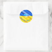 Peace For Ukraine Sticker Ukrainian Flag Freedom (Bag)