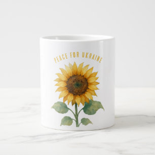 Peace for Ukraine. Sunflower symbol of Peace. Mug