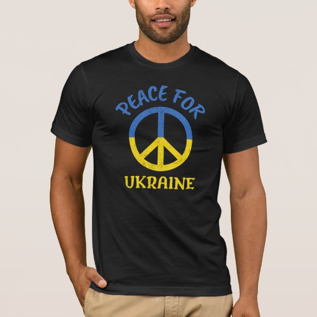 Peace For Ukraine T-Shirt (Front)