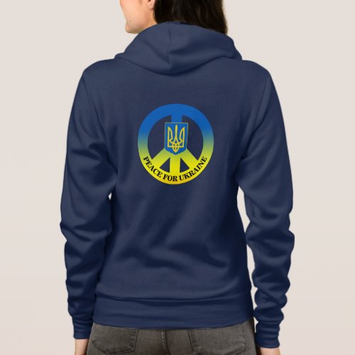 Peace for Ukraine Ukraine Flag Emblem  Hoodie