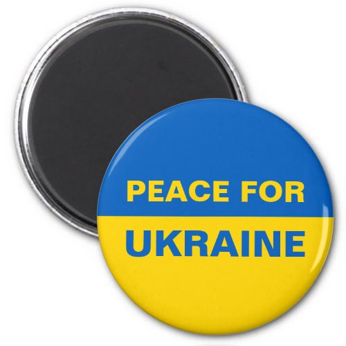 Peace for Ukraine Ukrainian Flag Magnet