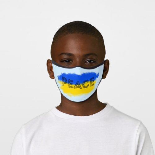 Peace for Ukraine Ukrainian No War Stop War Premium Face Mask