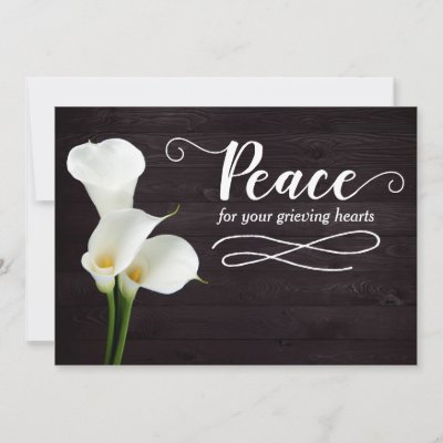 Peace for your Grieving Hearts Card