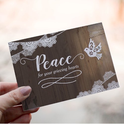 Peace for your Grieving Hearts Card