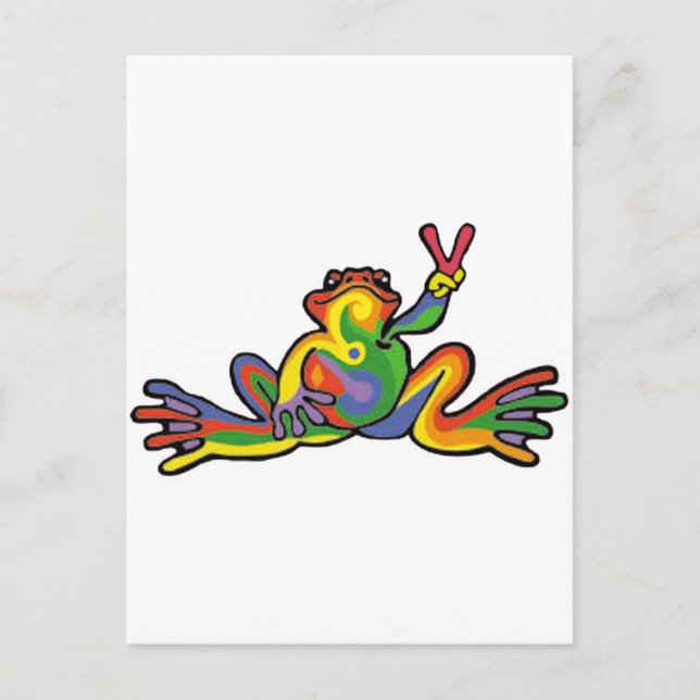 Peace Frog Postcard (Front)