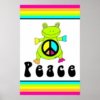 Peace Frog Poster