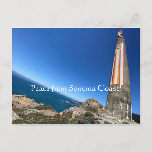 Peace from Sonoma Coast Postcard