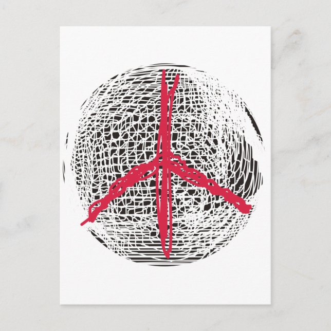 Peace Globe no war no fighting no violence love Postcard (Front)