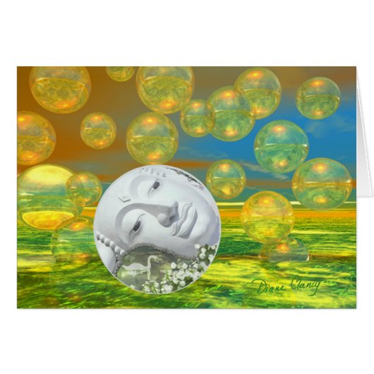 Peace – Golden and Emerald Serenity Cards (Front Horizontal)