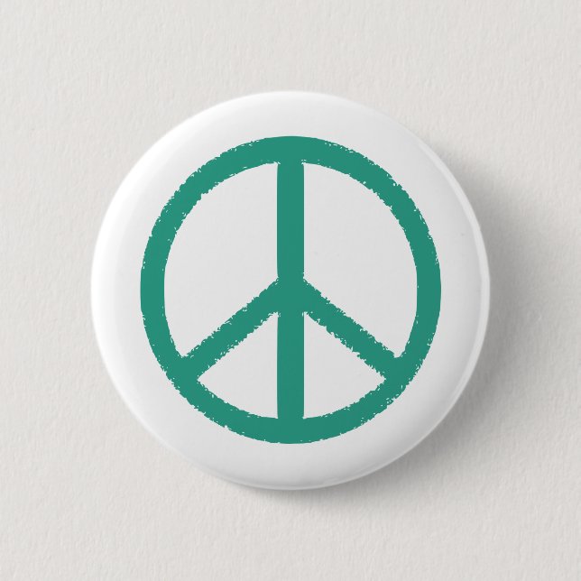 peace green pinback button (Front)