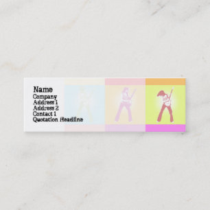 Peace Guitar - Skinny Mini Business Card