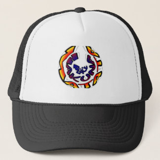 "Peace Hakuna Matata" Circular Art Print Trucker Hat