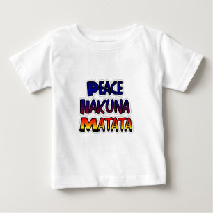Peace Hakuna Matata Gradient Art Baby T-Shirt