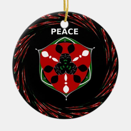 Peace  Hakuna Matatapng Ceramic Ornament