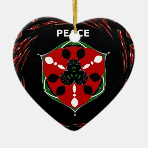 Peace  Hakuna Matatapng Ceramic Ornament