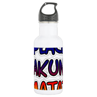 Peace Hakuna Matata Stainless Steel Water Bottle