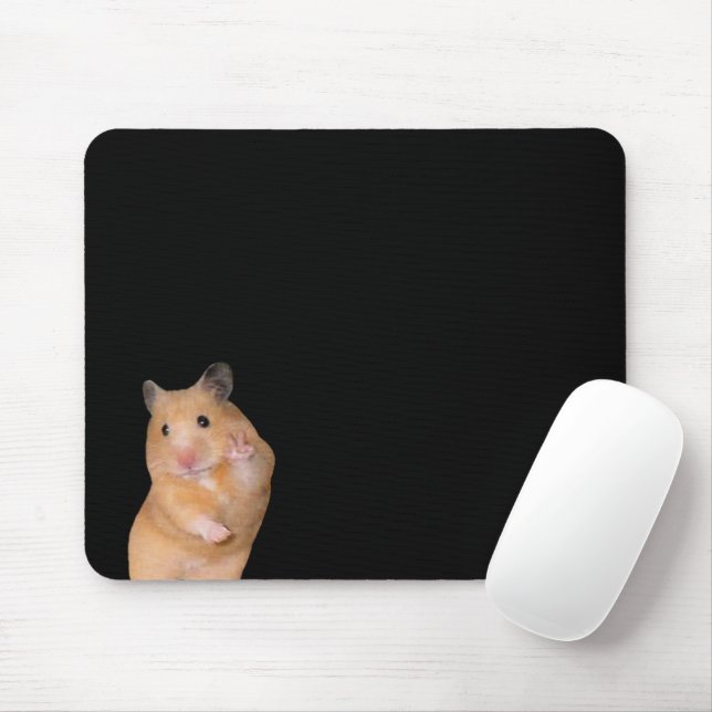 Peace Hamster Meme Mouse Pad (With Mouse)