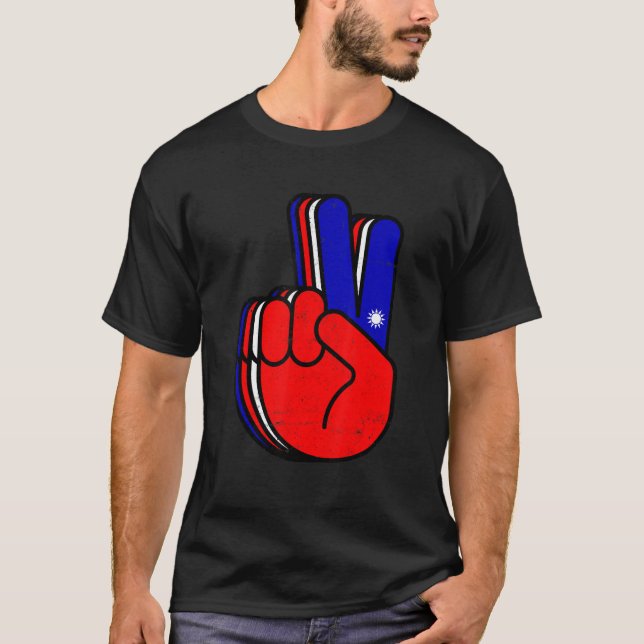 Peace Hand Love Taiwan  Taiwanese Men Women T-Shirt (Front)