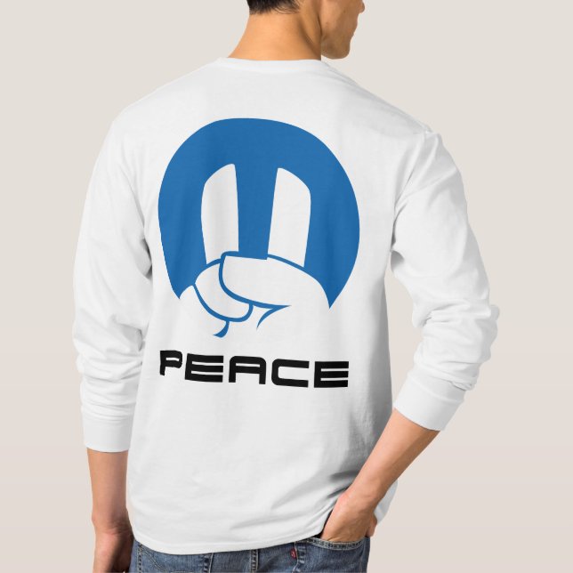 peace hand mopar logo T-Shirt (Back)