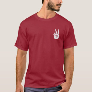 Peace hand sign corner T-Shirt