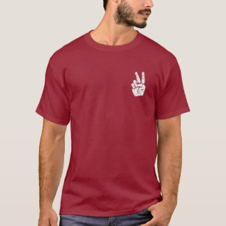 Peace hand sign corner T-Shirt